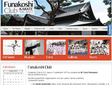 Tablet Screenshot of funakoshi.it